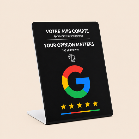 Support NFC Comptoir Noir